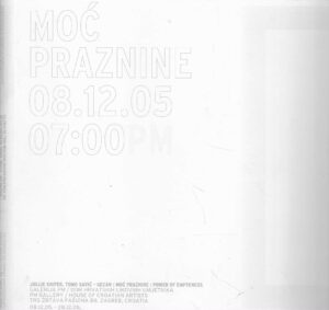 Julije Knifer, Tomo Savić-Gecan - Moć praznine