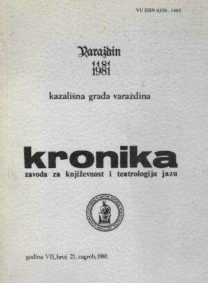 Kazališna građa Varaždina, 1981: Kronika zavoda za književnost i teatrologiju jazu