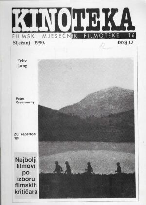 Kinoteka - filmski mjesečnik filmoteke 16, broj 13, siječanj 1990.