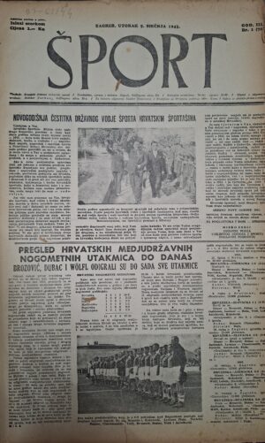 Šport - godina III (1943.), brojevi 1-52