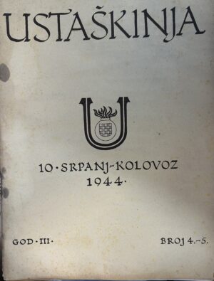 Ustaškinja - broj 4.-5., 10, srpanj-kolovoz 1944.