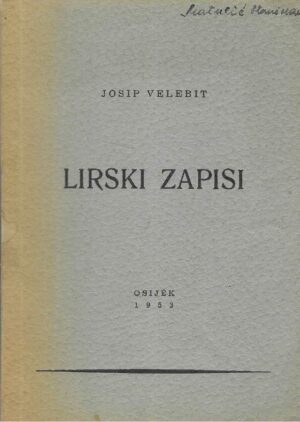 Josip Velebit: Lirski zapisi