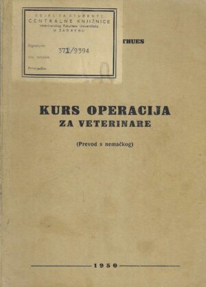 Pfeiffer, Westhues: Kurs operacija za veterinare