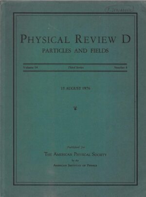 Physical Review D - Particles and Fields vol. 14