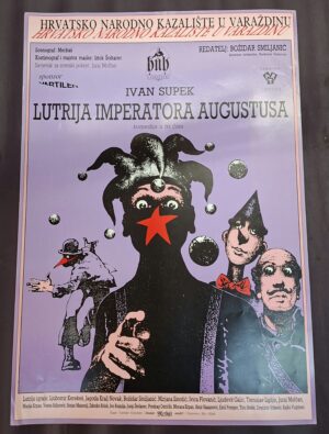 Lutrija Imperatora Augustusa - plakat za predstavu; dizajn: Merkaš