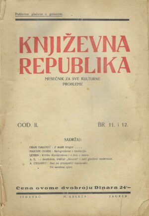 Književna Republika br.11 i 12/1925.