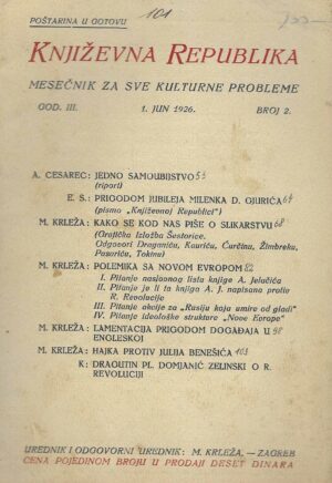 Književna Republika br.2/1926.