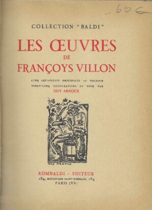 Les Oeuvres de François Villon
