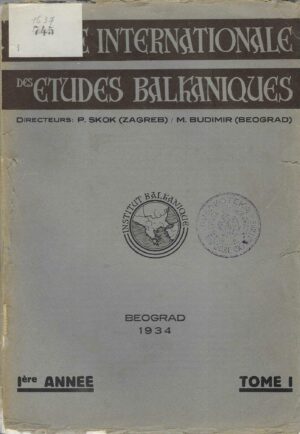 Revue internationale des etudes balkaniques (1-2)