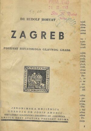 Rudolf Horvat: Zagreb