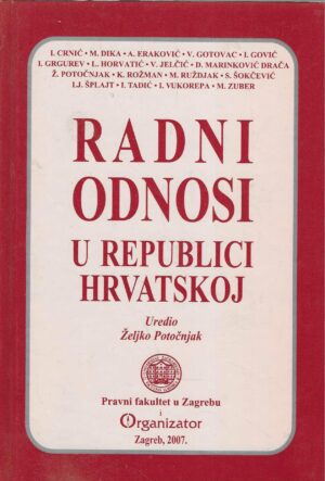 Željko Potočnjak (uredio): Radni odnosi u Republici Hrvatskoj