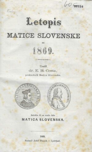Letopis Matice slovenske za 1869. (ur. dr. E.H. Costa)