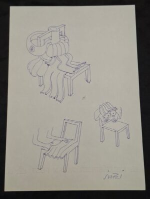 Miroslav Šutej: Crtež 30x21 cm