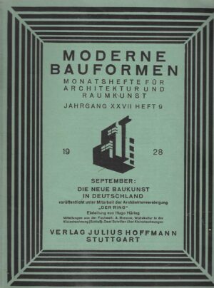 Moderne Bauformen: Monatshefte für Architektur und Raumkunst - September 1928