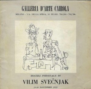 Mostra Personale di Vilim Svečnjak 19-30 Novembre 1955