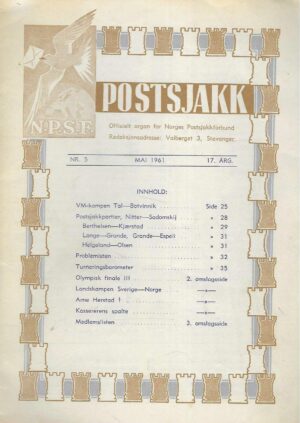 Postsjakk - Nr. 5, mai 1961