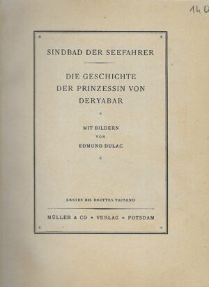 Sinbad der Seefahrer (mit Bildern von Edmund Dulac)