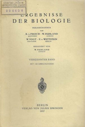 Ergebnisse der Biologie vol. 14