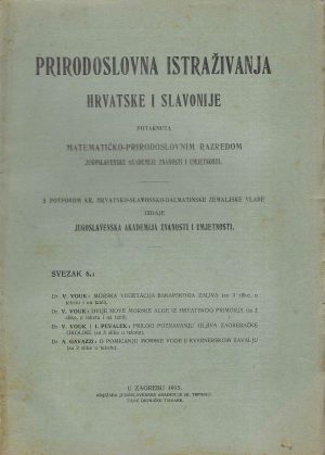 Prirodoslovna istraživanja Hrvatske i Slavonije (svezak 6, godina 1915.)