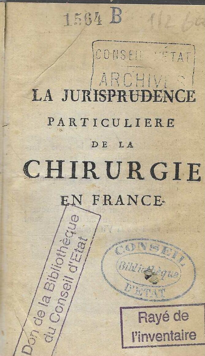 Verdier: La jurisprudence particuliere de la chirurgie en France 1-2 - Slika 3